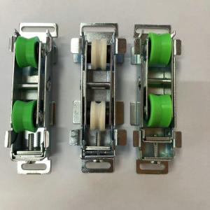 China 32-55mm Width Zinc Coated Aluminium Alloy Sliding Door Roller Nylon Wheel Door Bearing factory