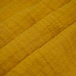Yarn Dyed 130GSM Yellow Crepe Gauze Fabric Crinkle Double Gauze Fabric