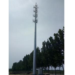 China Galvanized Single Tube Monopole Steel Tower Communication Tubular 30m/S factory