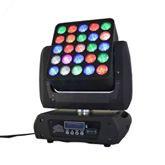 China Black Body 25*12W RGBW 4in1 LED Moving Head Light Blinder Matrix Magic Beam Light factory