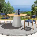 Custom Design Teak Wood Table Chair Set Modern Outdoor Furniture for Hotel