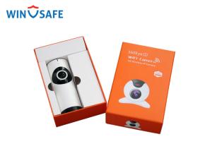 China Plastic Body P2P Wireless IP Camera 720P Mini Fisheye White IR Distance 10M factory