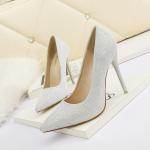 6999-3 Korean Fashion Pointed Toe Rhinestone High Heels Net Red Fairy Style