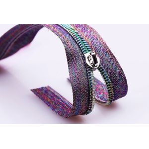 Plated Metal Zipper With High Strength And Smooth Operation