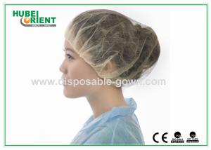 China Colored bouffant caps disposable Breathable Round surgical head cover factory