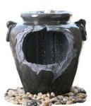 Chinese Style Jar Asian Garden Fountains , Outdoor Cascading Water Fountains 18"