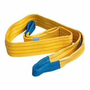 China 1-12 Ton Lifting Hoist Sling Tow Strap Cargo Flat Webbing Sling with Custom Logo factory
