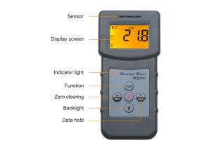 China 4 Pin Digital Handheld Moisture Meter , Concrete Humidity Meter High Precision factory