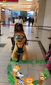 China Hansel shopping mall large coin operated unicorn electric scooter with battery factory