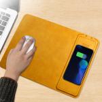 MOUSE PAD WIRELESS CHARGER New PU Leather Qi universal Wireless Charging Pad