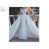 Buy cheap Outside Mermaid Ballgown Bridal Gowns Beading 2 In 1 Long Train Lace from wholesalers