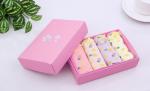 Hot Foil Stamping Underwear Packaging Box Corrugated Board Pink Color