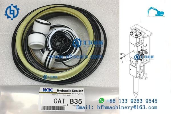 Anti Aging CATEEEEEE B35 Hydraulic Cylinder Rebuild Kits Oil Sealing Sets OEM /