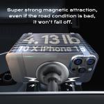 Customizable Running Light and Logo Magnetic Wireless Charger Car Phone Holder