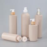 Wheat Straw Base Material Flip Top Cap Bottle for Customized Lotion Packaging