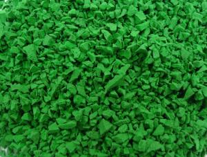 China Green Color 60A Rice Shape EPDM Rubber Granules factory
