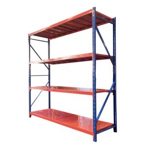 China Adjustable Storage Shelf Rack Medium Duty Steel Warehouse Shelves factory