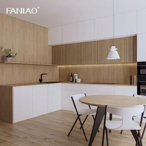 China Small Kitchen Cabinet Wholesale Price Melamine Kitchen Cabinets Set With Sink Island Wood Kitchen Cabinets factory