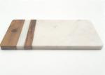 Customized Stone Placemats Rectangular Marble Acacia Wood Cutting Boards