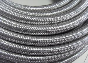 China Outer Stainless Steel Braided Compressed Air Hose Pure Rubber Tube Inside factory