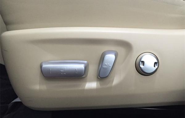 China Highlander Kluger 2014 2015 Auto Interior Trim Parts , Chrome Seat Switch Cover factory