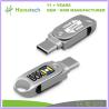 Buy cheap Shockproof Dual USB-C USB-A Capless Flash Drive 3.0 Silver Customized from wholesalers