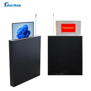China Conference Table Monitor Lift Motorized Touch Screen Manual Monitor Lift Brushed Aluminum Alloy factory