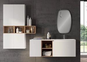 China 1000mm Contemporary Bathroom Cabinets factory