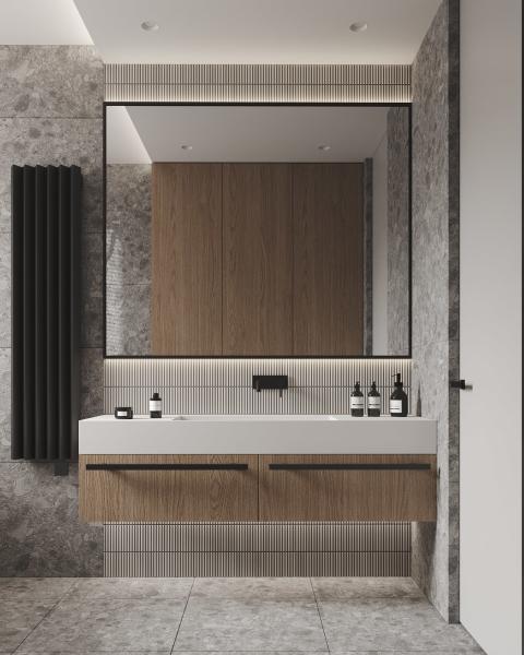 New Bathroom Single Sink Wooden Cabinet Bathroom Vanity Set With Sink Set