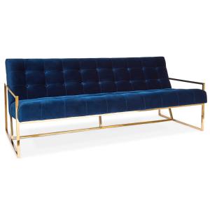 China European Style Goldfinger Apartment Sofa Sectional Living Room With Velvet Fabric factory