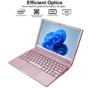 Slim Laptop 10.1 Inch IPS Panel Dual Core Intel 8GB DDR4 SSD English Keyboard