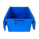600x400x260mm Heavy Plastic Stackable Turnover Crate with Lid Custom Logo
