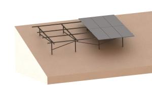 China Slope Vertical Solar Panel Steel Structure Landscape Ground Mount factory