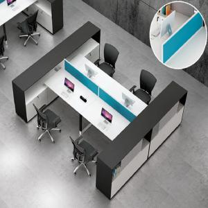 China Water Proof Standard Office Table With Drawer Two - Six Office Desk Dividers factory