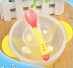 FDA Approved Silicone Mold Tools BPA / Latex Free Baby Feeding Bowl With Spoon