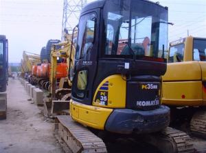 China KOMATSU PC35MR-2 Mini Used Excavator for sale original japan Used komatsu mini excavator factory