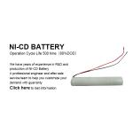 Nickel SC Nicd Battery 3.6v 1600mah Rechargeable Battery Pack