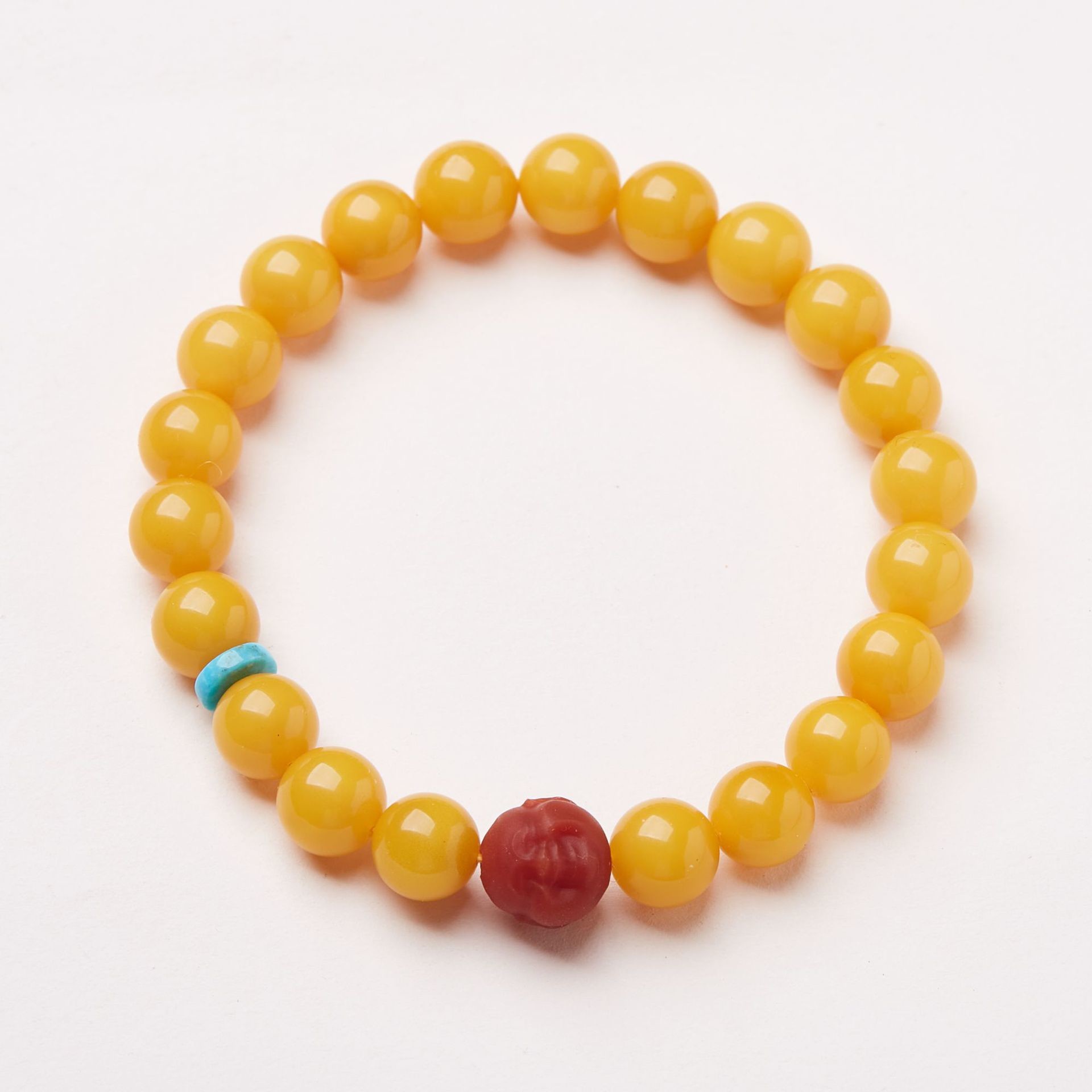 Natural Amber Beads Healing Crystal Elastic Round Gemstone Beads Stretch Bracelets Jewellery Amber Beeswax Bracelet