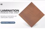 Custom Wood Grain Laminate Stainless Steel Sheet Transfer Plate For Hotel Door
