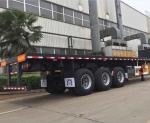 CIMC 3 Axle 40ft Flatbed Container Semi Trailer Truck SHACMAN