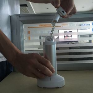 COMER cell phone table holder cell phone security display holder with alarm