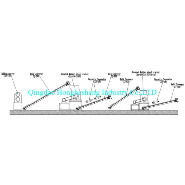 Uncured Tyre Green Scrap Rubber Steel Separator