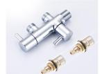 Double Outlet Connector Brass Angle Valve For Shattaf Toilet Washing Machine