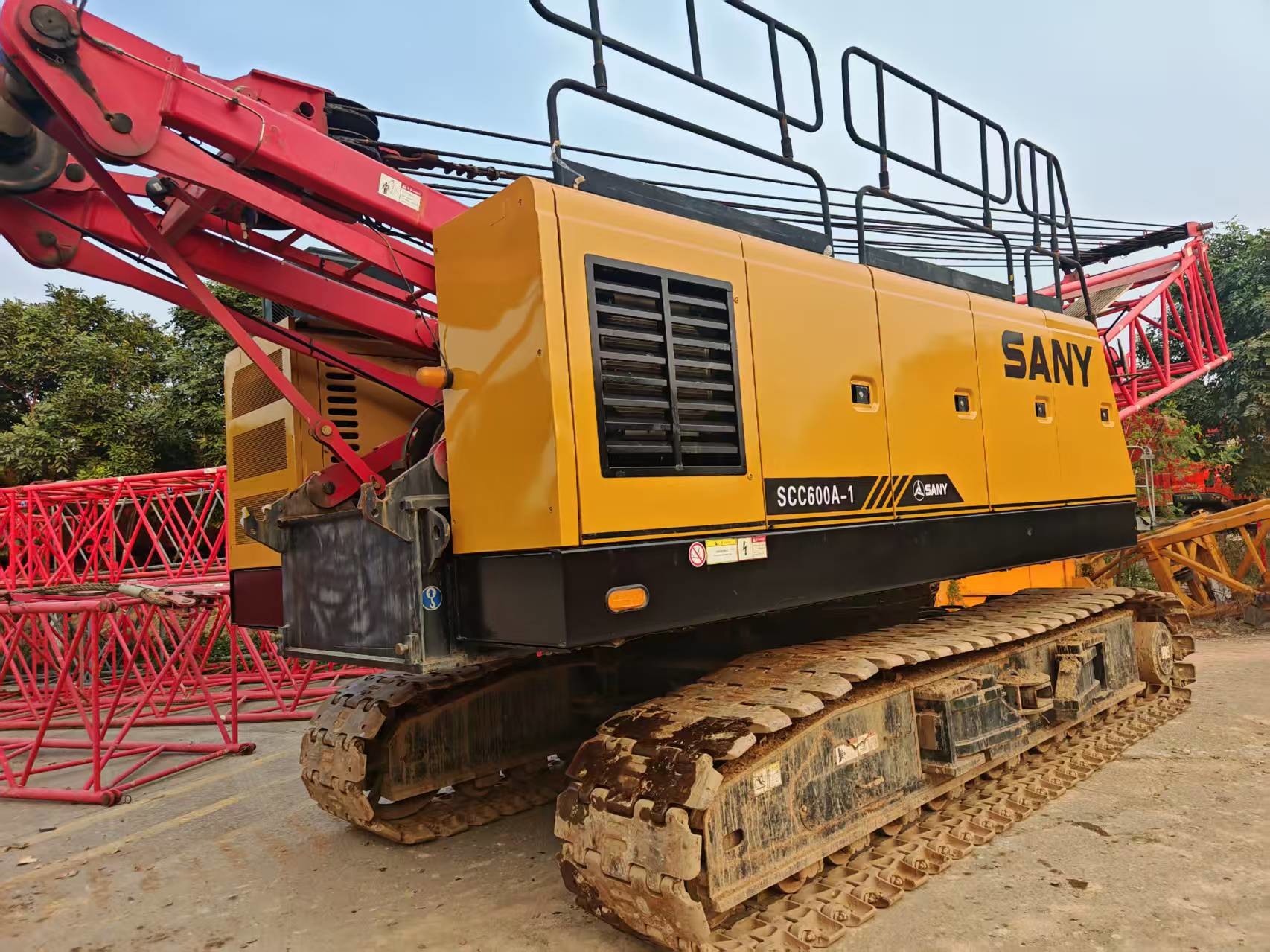 Used 60ton Lifting Capacity Hoist Crane , Crawler Crane for Sale