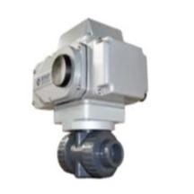 China 2 Inch Dual Union UPVC Electric Ball Valve For Farm Irrigation factory