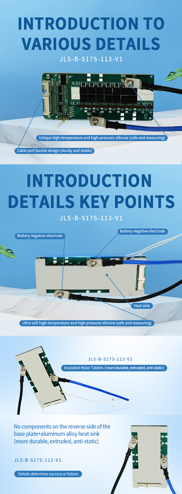 KLS 3.7 BMS: Lithium Battery Management System for 3s/4s/5s/7s/13s, 15A - 80A, 7s 24V 15A for 3.7V 18650 Lithium Ion Battery