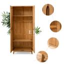 New Modern Simple Wooden Clothes Double Doors Wardrobe Design Furniture Bedroom