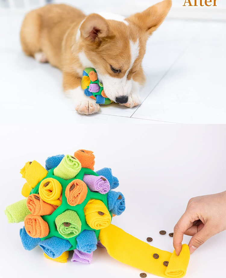 Pet Slow Feeder Interactive Food Puzzle Dispenser Robot Food Dispenser