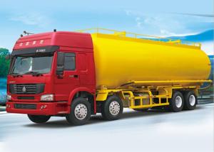 China Powder Material Bulk Tank Truck SINOTRUK HOWO 371HP 8X4 RHD 36-45CBM ZZ1317N4667W factory