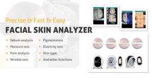 China White Smart Facial Skin Analyzer High Resolution Camera 10.6Kg GW factory